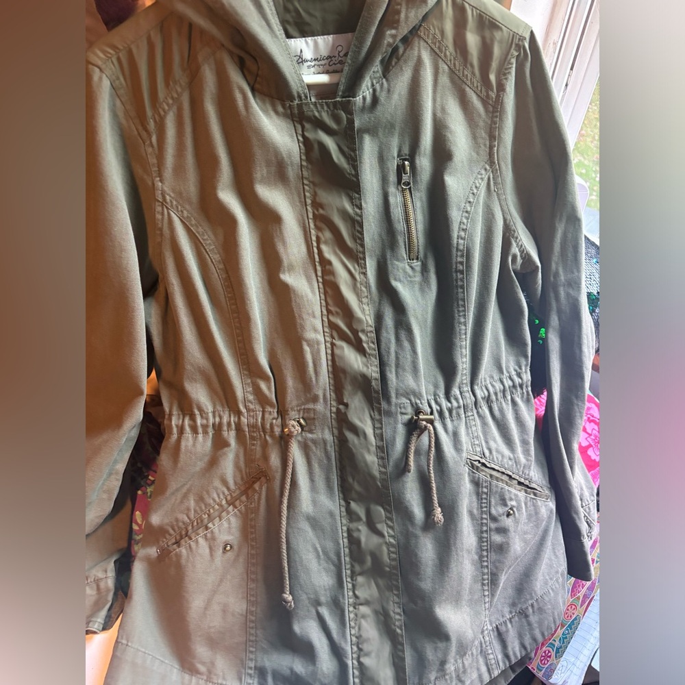 Olive Utility Jacket - image 5